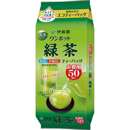 ワンポットエコティーバッグ緑茶　５０袋※