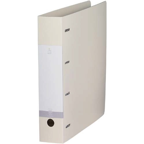 Ｄリング４穴ファイル　白Ａ４縦背幅６４ｍｍ