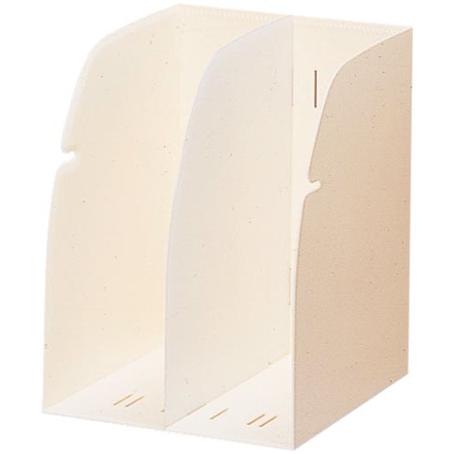 ブックスタンド２仕切　白　８セット
