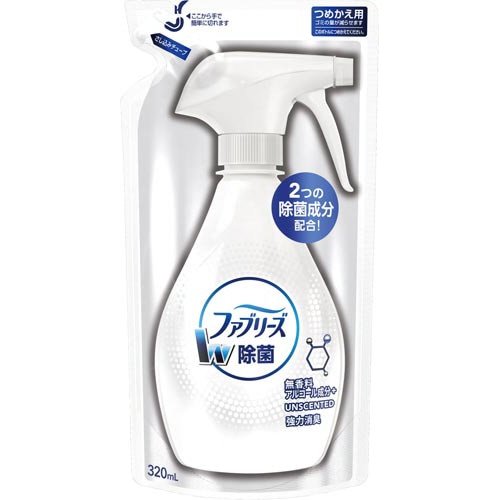 ファブリーズＷ除菌　無香料　詰替３２０ｍｌ