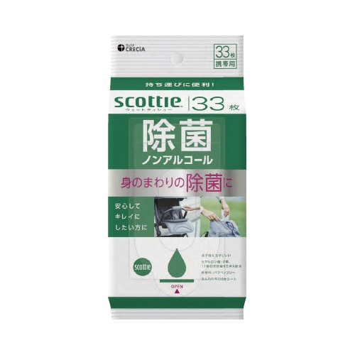 スコッティウエットティシュー除菌ノンアルコール３３