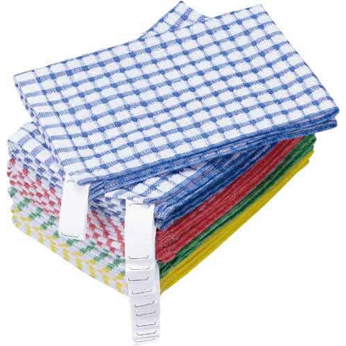 使い分けに便利なループ付きふきん　１０枚