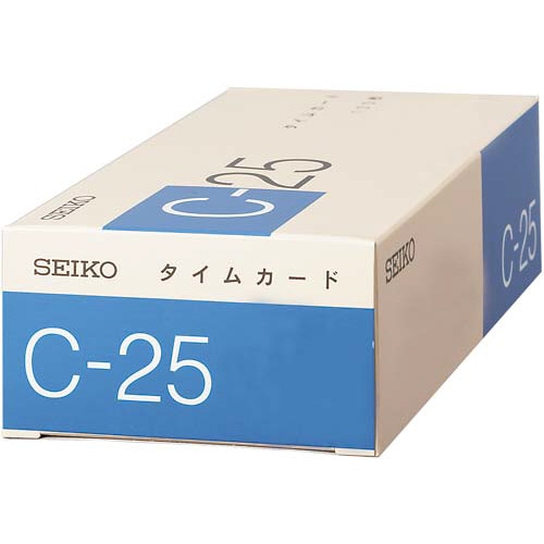 タイムカードＣ－２５　１００枚入