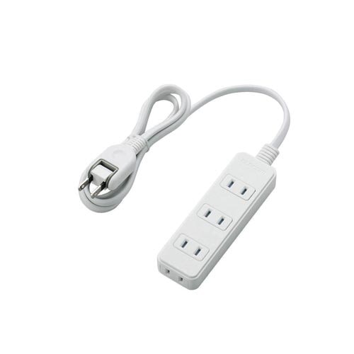シャッタータップ　４個口　１ｍ　ホワイト