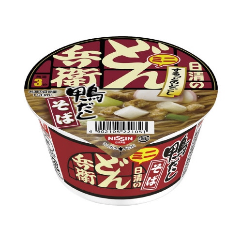 日清のどん兵衛　鴨だしそばミニ　１２個※