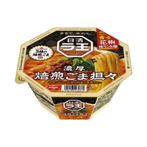 日清ラ王　焙煎ごま担々　１２個※