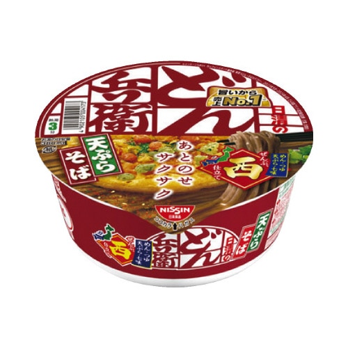 日清のどん兵衛　天ぷらそば　西日本版　１２個入※