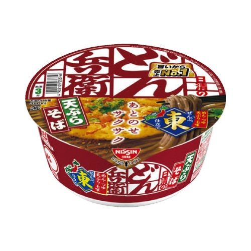 日清のどん兵衛　天ぷらそば　東日本版　１２個入※