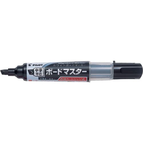 ボードマーカー　ボードマスター　中字平芯　黒