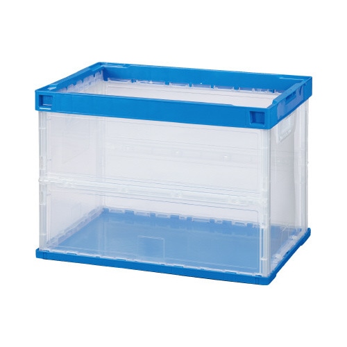 薄型軽量オリコン　６０Ｌ　フタなし　半透明