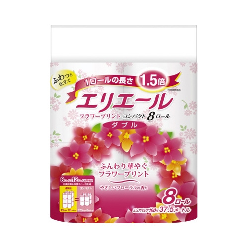 フラワープリント　ダブル３７．５ｍ　８個