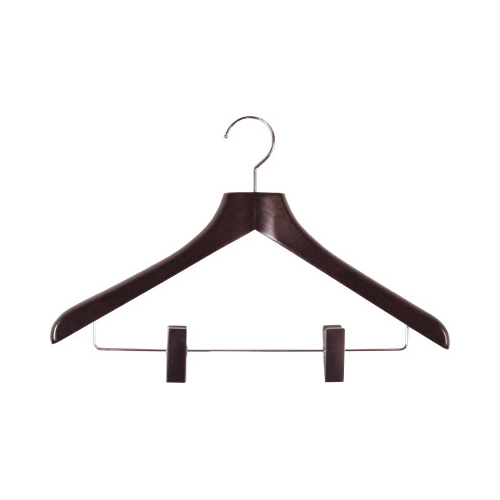 木製ハンガー　木と生活　クリップ　ブラウン