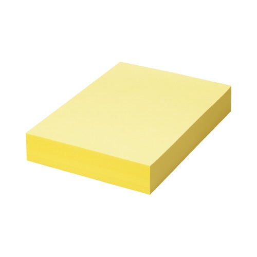 カラーペーパーＲ１００　イエローＡ４　１冊５００枚