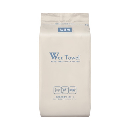 残りが見えるウェットウイルス除去詰替１１０枚×２４