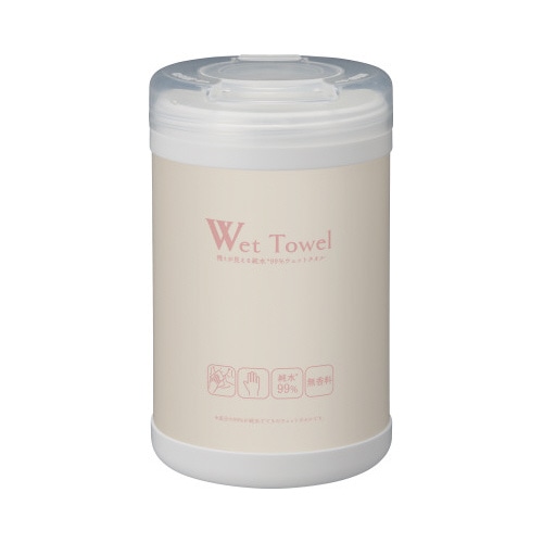 残りが見える純水９９％ウェット　本体１１０枚×４