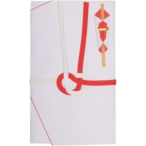 祝儀袋　御祝　大阪折赤白７本結切　祝字なし　５枚入