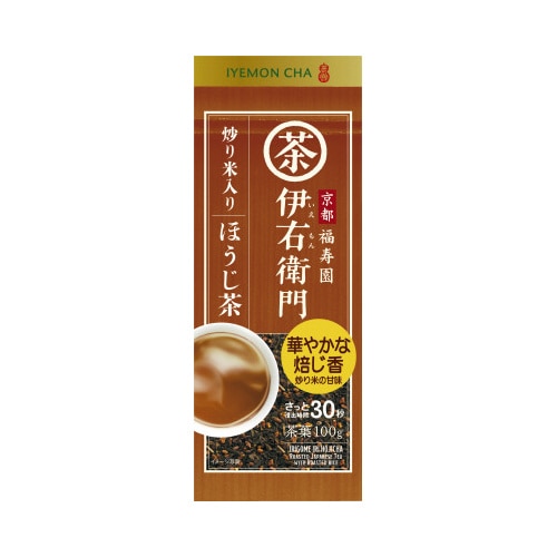伊右衛門　炒り米入りほうじ茶　１００ｇ※