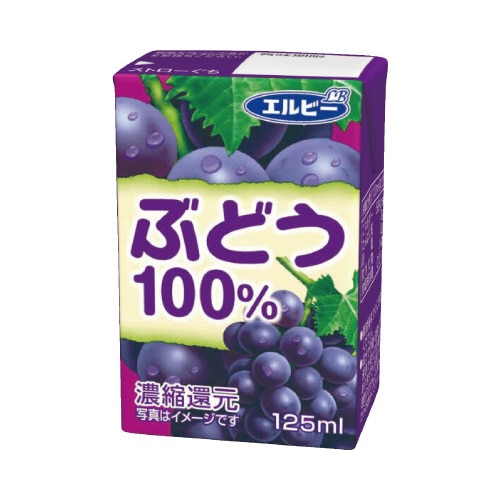 ぶどう１００％１２５ｍｌ　３０本※