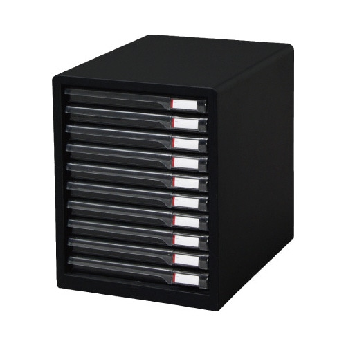 レターケーススリムタイプ１０段　ダークグレー