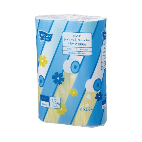 パルプロングトイレットペーパー　ダブル６０ｍ