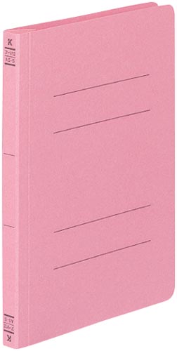 フラットファイルＶ樹脂とじ具　Ａ５縦　桃　１０冊