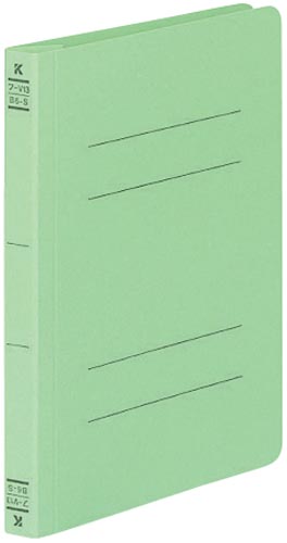 フラットファイルＶ樹脂とじ具　Ｂ６縦　緑　１０冊