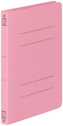 フラットファイルＶ樹脂とじ具　Ｂ６縦　桃　１０冊