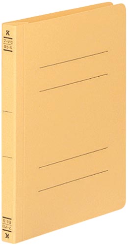 フラットファイルＶ樹脂とじ具　Ｂ６縦　黄　１０冊