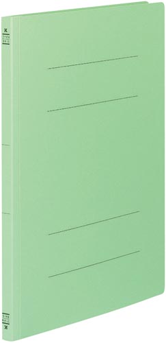 フラットファイルＶ樹脂とじ具　Ｂ４縦　緑　１０冊