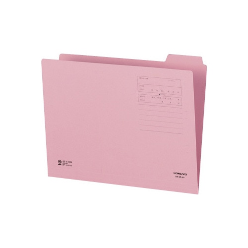 １／４カットフォルダー　第４見出し　Ａ４　桃　１枚