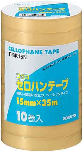 セロハンテープ工業用　１５ｍｍ×３５ｍ　１０巻入