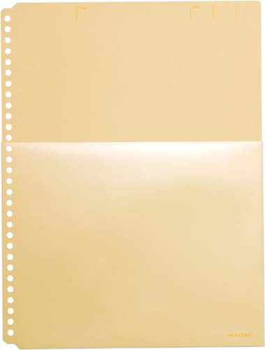 ハーフポケット厚口Ａ４Ｓ　黄×５