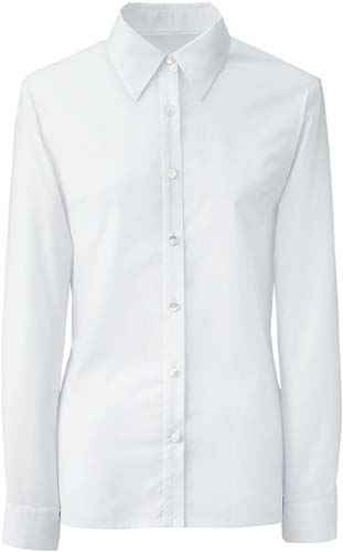 長袖ブラウス　ＦＢ７５５１８－１　ホワイト　９号