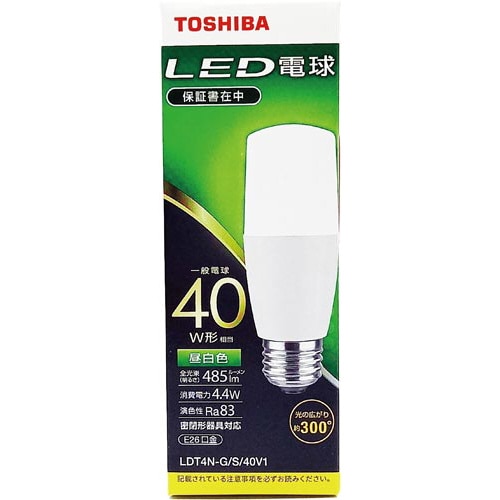 ＬＥＤ電球　Ｅ２６　Ｔ型　全方向４０Ｗ　昼白色