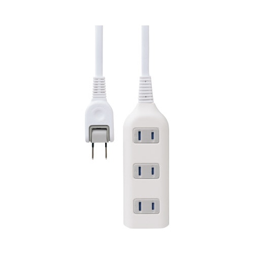 耐トラ付タップ　４個口　５ｍ　ホワイト