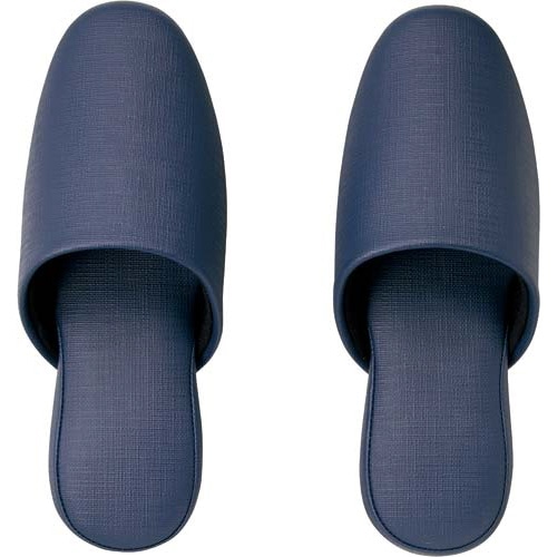 洗えるビニールスリッパ　ダークブルー