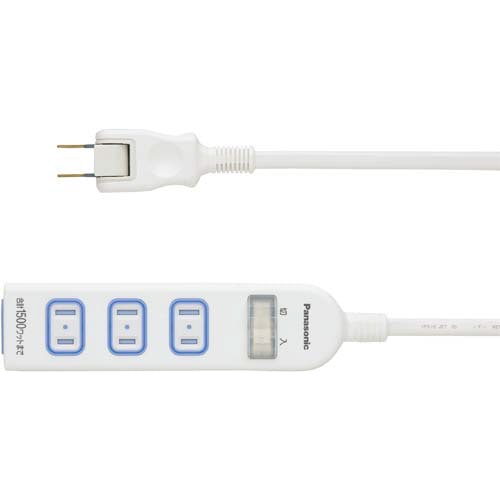 ＯＡタップ　ザ・タップ　２Ｐ式４個口１ｍ　ホワイト