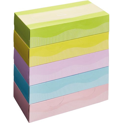 横から取り出せるＢティシュー１６０組（５箱入）×４