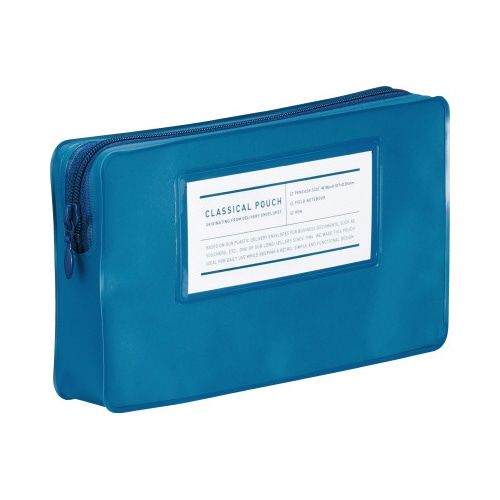 ペンケース＜クラシカルポーチ＞ブルー
