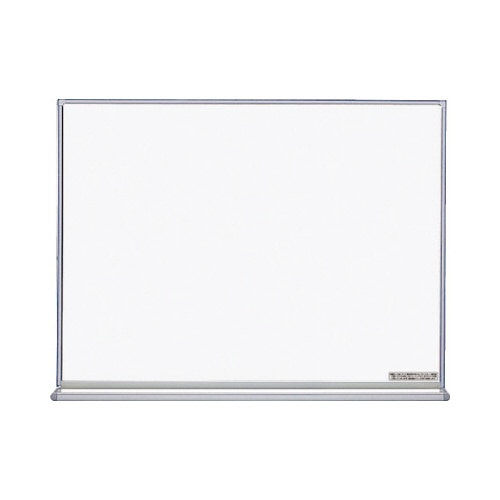ホワイトボード無地　ヨコ　６００×４６２ｍｍ　枠銀