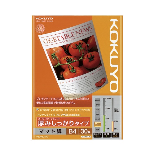 ＩＪＰ用紙　ＳＦＧ　厚みしっかり　Ｂ４　３０枚