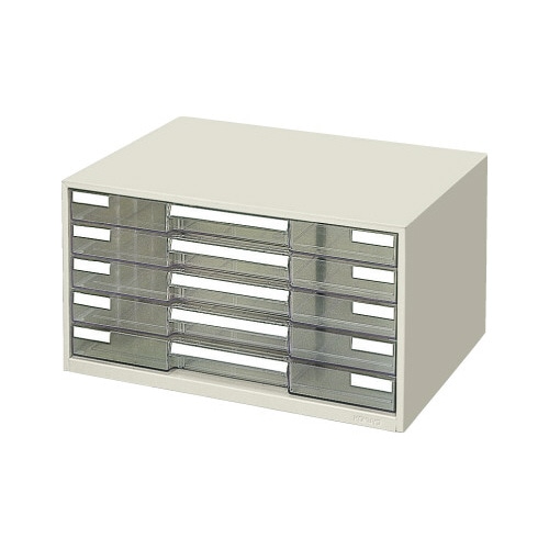 レターケース透明プラスチック引き出しＡ３　５段