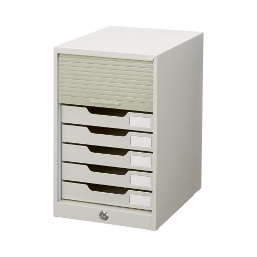 シャッターケース　引き出し７段　スチール引き出し