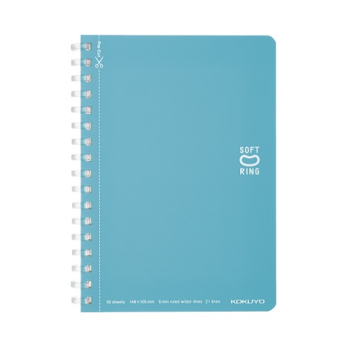 ソフトリングノートＡ６　ライトブルー