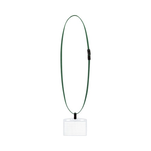 名札セット　ソフトケース・名刺、ＩＤサイズ　緑