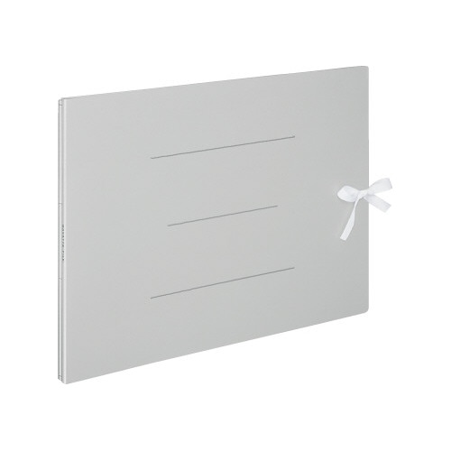 ガバットファイル（紙製）　Ａ３横　灰