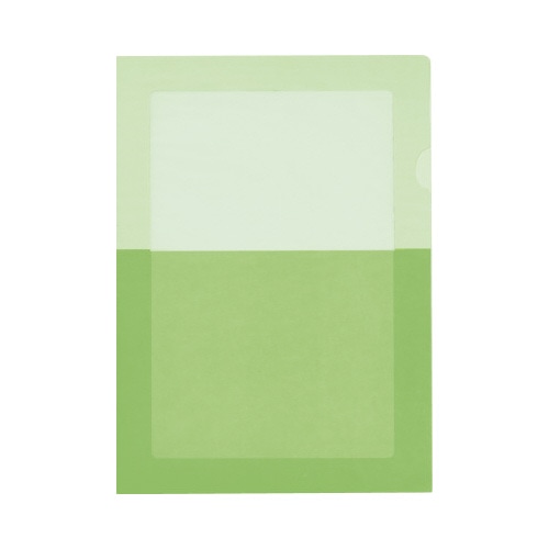 ペーパーホルダー＜オール紙＞（窓付き）５枚入り緑