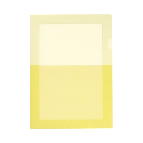 ペーパーホルダー＜オール紙＞（窓付き）５枚入り黄