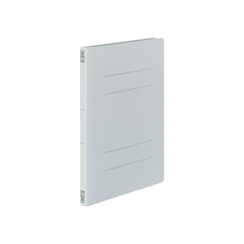フラットファイルＶ樹脂とじ具Ａ４縦グレー１冊