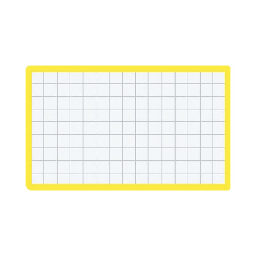 マグネット見出し　カード寸法４３×７４ｍｍ黄
